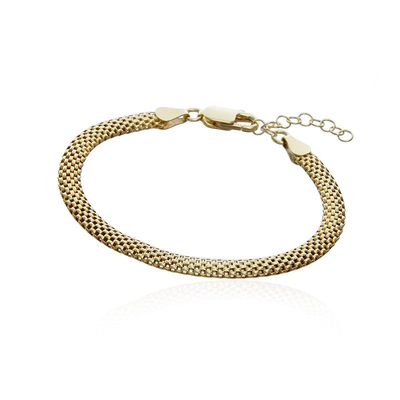 ankabizuteria.pl Bransoletka srebrna pozłacana TULIPAN - subtelna