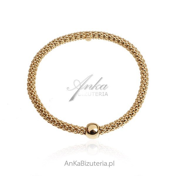 ankabizuteria.pl Srebrna bransoletka pozłacana