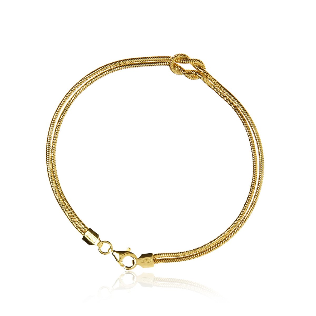 ankabizuteria.pl Bransoletka srebrna pozłacana SUPEŁEK - modna biżu