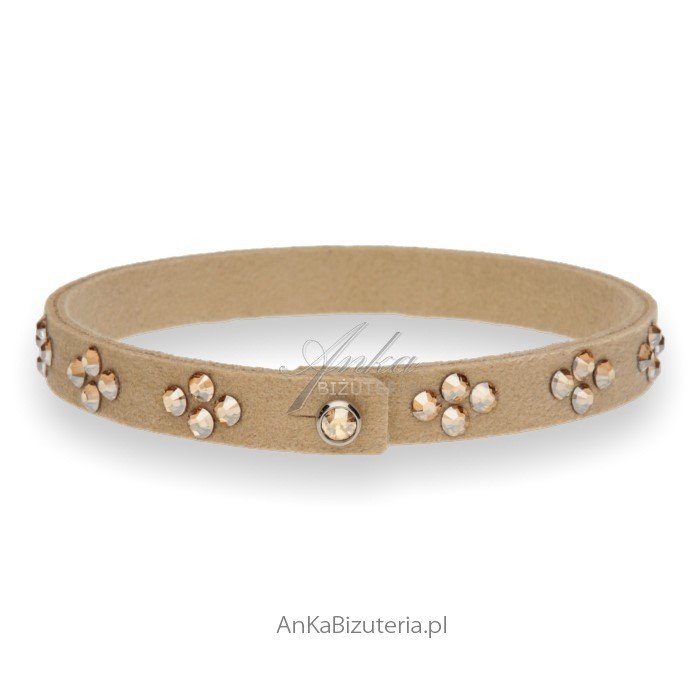 ankabizuteria.pl Bransoletka Swarovski KARO TENNIS - Golden Shadow