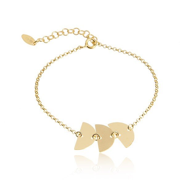 ankabizuteria.pl Bransoletka srebrna pozłacana Modna biżuteria włoska