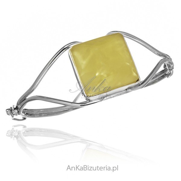 ankabizuteria.pl Unikatowa Śliczna bransoletka srebrna z cytrynowym