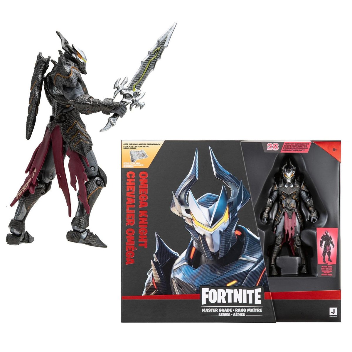 FORTNITE Master Grade Figurka Kolekcjonerska OMEGA KNIGHT + Akcesoria
