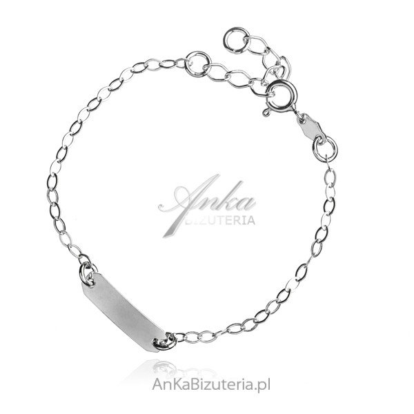 ankabizuteria.pl Bransoletka srebrna dziecięca GRAWER