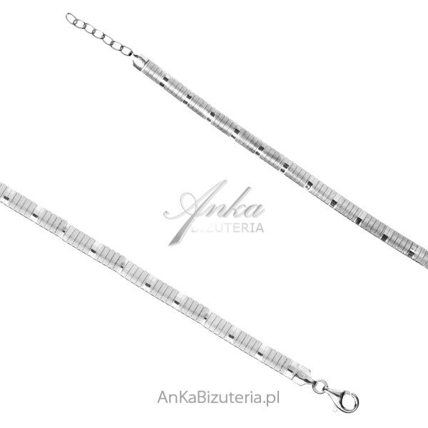 ankabizuteria.pl Elegancka bransoletka srebrna LISI OGON z grawerem
