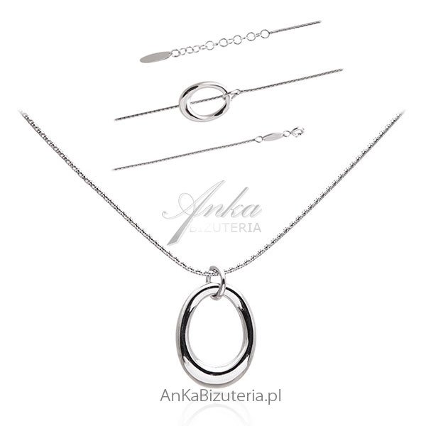 ankabizuteria.pl Komplet biżuterii srebrnej Biżuteria srebrna włoska
