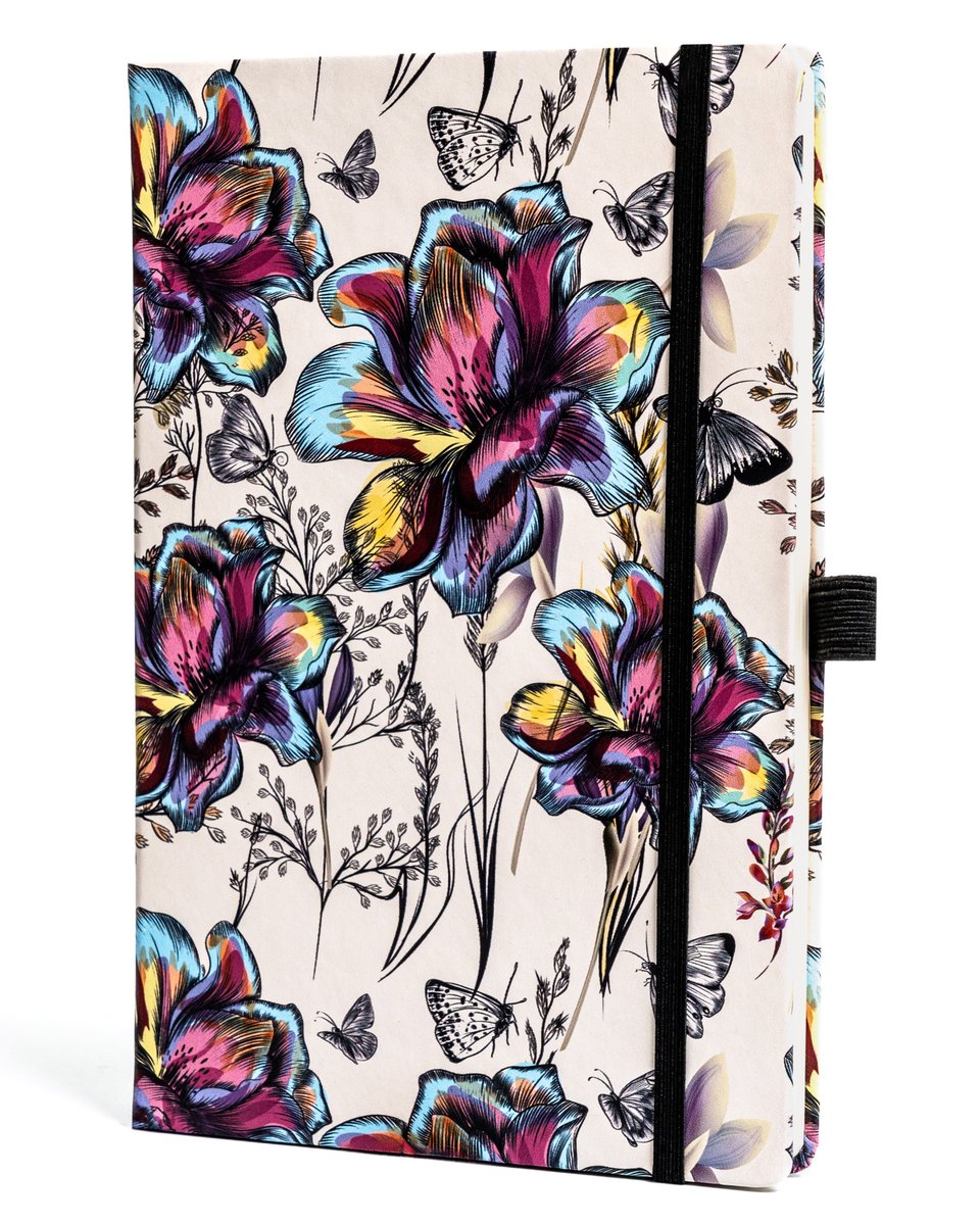 Notatnik notes A5 w kropki 100 kartek twardy z kolorowym printem PETERSON