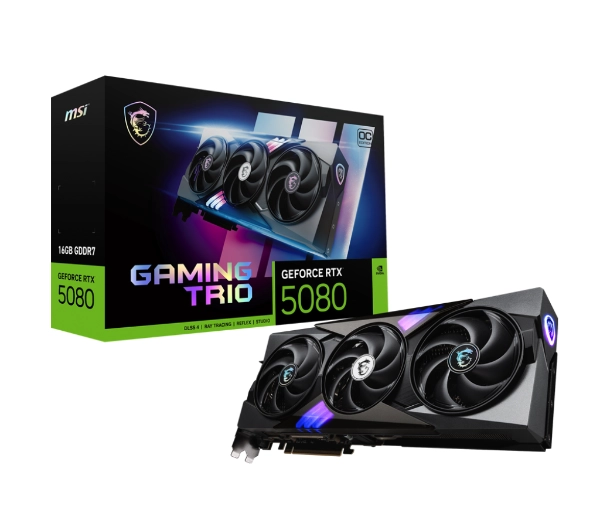MSI GeForce RTX 5080 Gaming Trio OC 16GB GDDR7 256bit DLSS 4