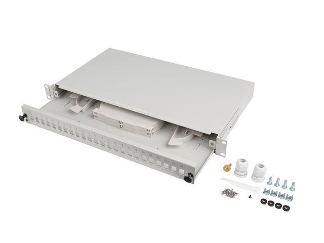 Przełącznica światłowodowa lanberg 24xsc simplex / 24xlc duplex rack 19