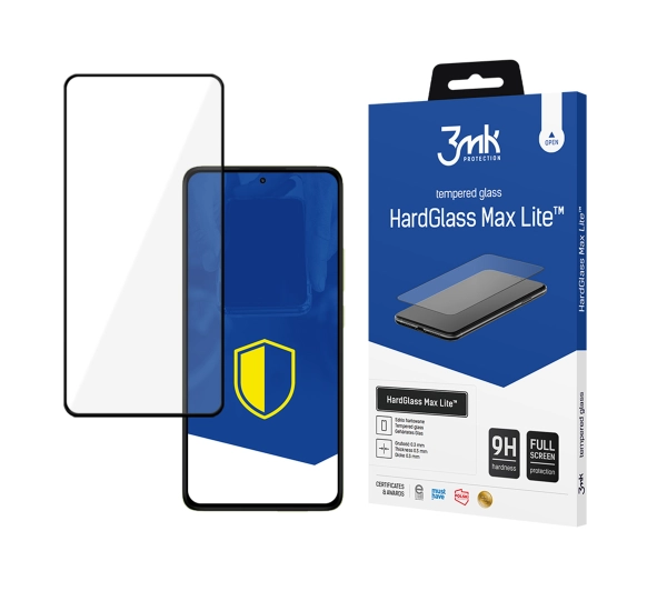 3mk HardGlass MAX LITE BLACK do Redmi Note 14 Pro