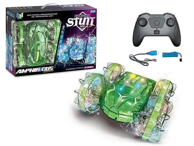 Auto przewrotka R/C świecące koła USB MIX - ADAR