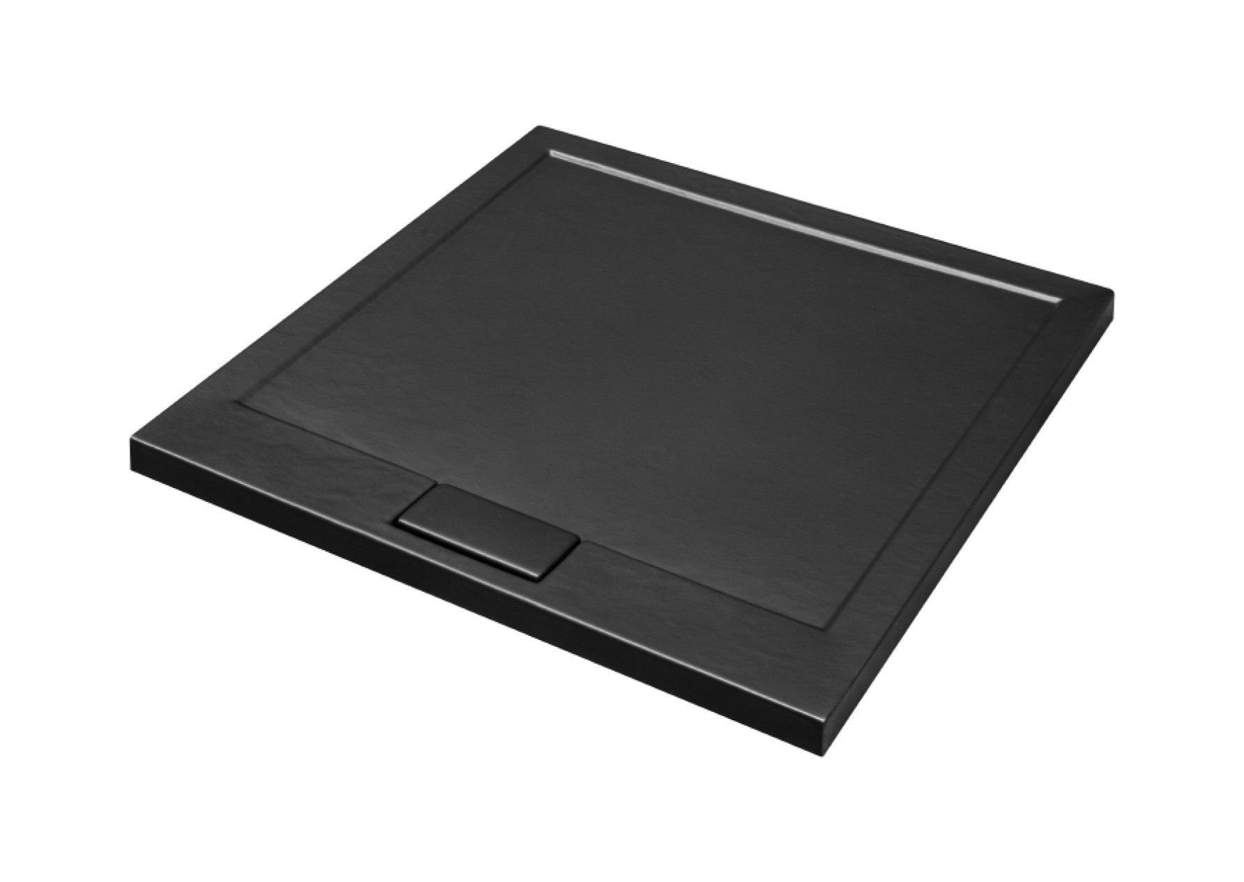 Brodzik kwadratowy Besco Axim UltraSlim 80x80x4,5 akryl czarny kamień BAx-80-KWCN