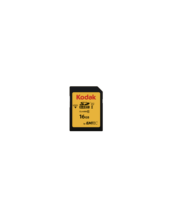 Kodak memory card 16GB SDHC Class 10 UHS-I U1 85/20MB/s EKMSD16GHC10K