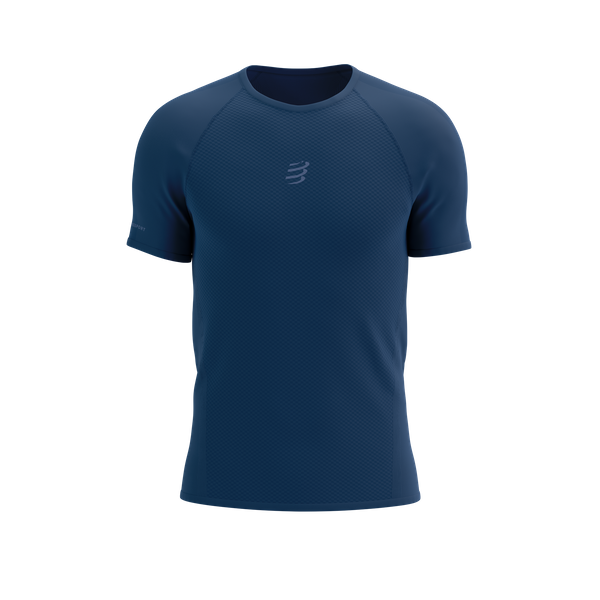 COMPRESSPORT Koszulka biegowa męska TRAIL RACING SS T-SHIRT blues