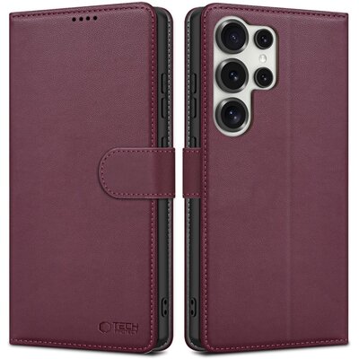 Etui TECH-PROTECT Wallet do Samsung Galaxy S25 Ultra Bordowy