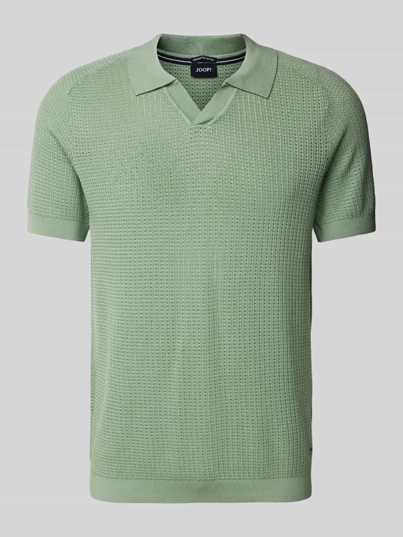 Koszulka polo o kroju regular fit z dekoltem w serek
