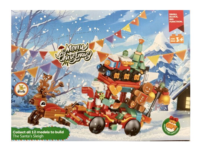 Klocki Konstrukcyjne 12w1 Z Motywem Świątecznym Kalendarz Adwentowy Prezent