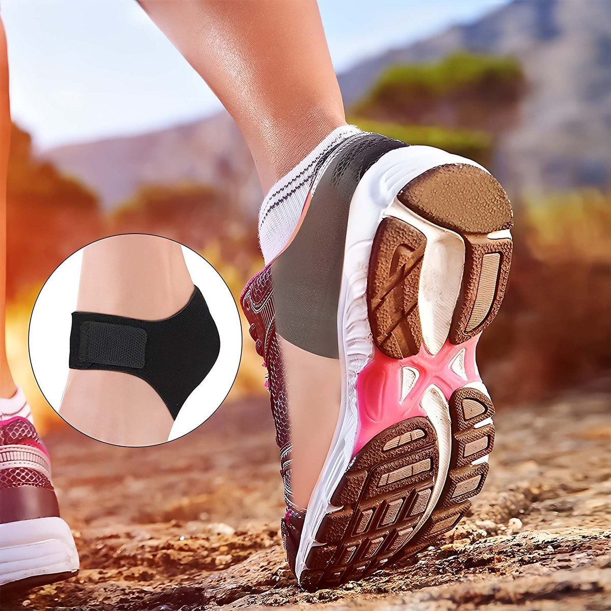 Wkładki Podpiętki na Ostrogi Piętowe Ból Pięty Amortyzujące Osłona do Butów 40-46