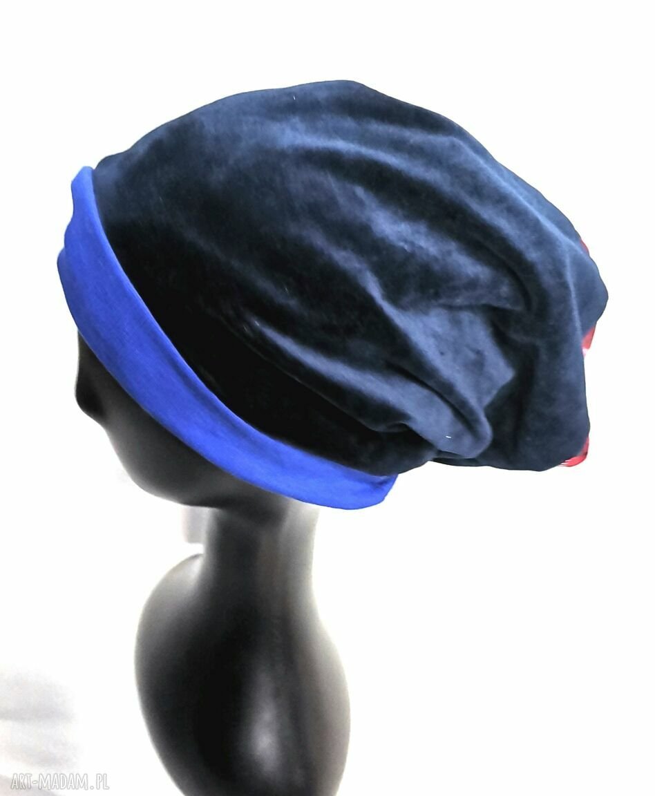 czapka granatowa smerfetka rudaklara