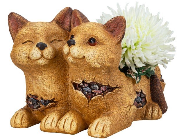 Doniczka Na Kwiaty Para Kotków Dekoracja Do Domu Biura