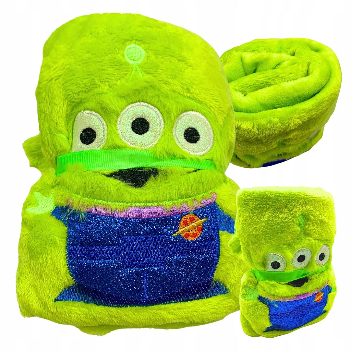 Koc Kocyk Zimowy Kosmita Obcy Toy Story Ciepły Polarowy Narzuta 80x100