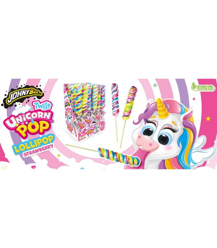 LIZAK JOHNY BEE MIKE POP TWIST UNICORN 50G X24SZT 1,2KG
