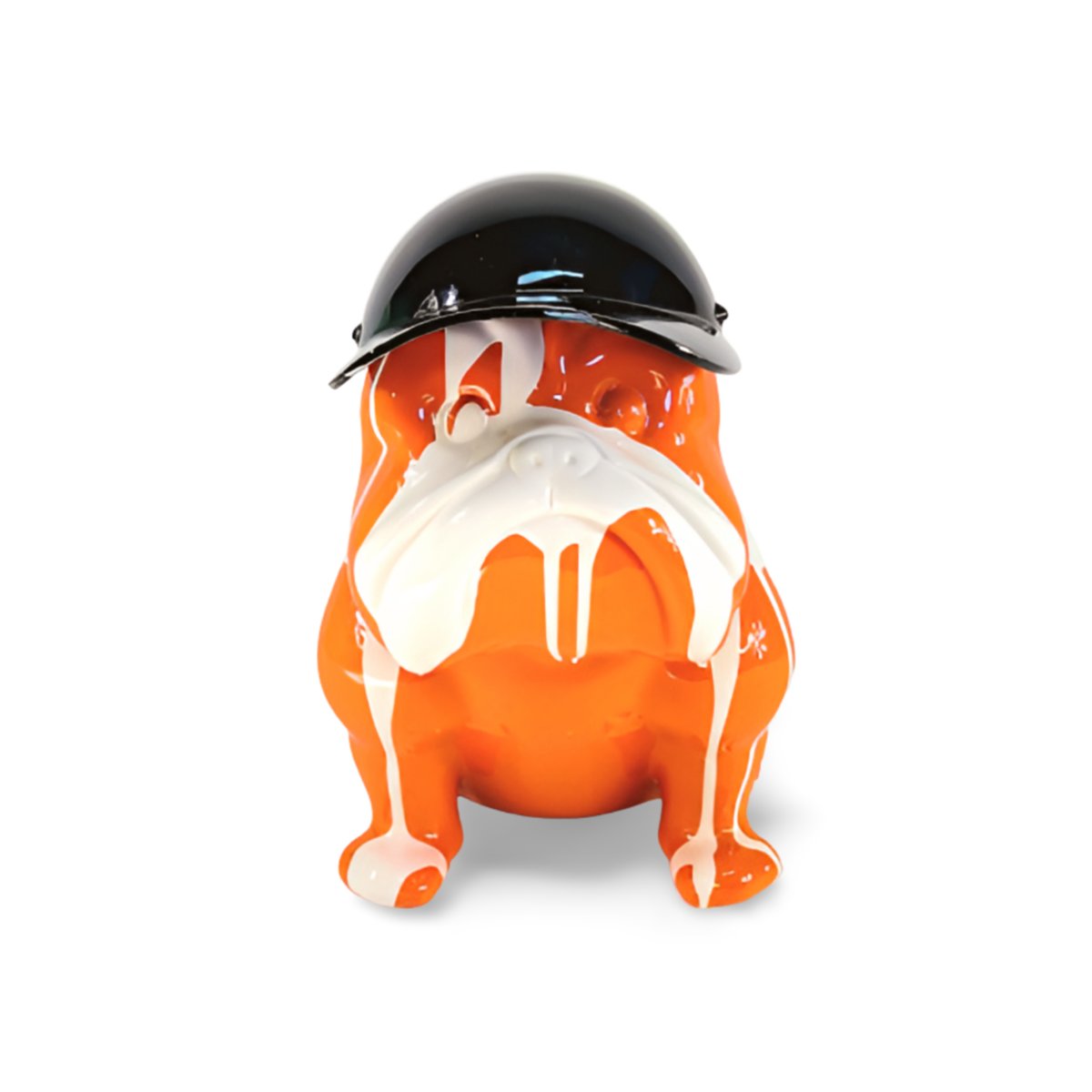 Figura Buldog w czapce