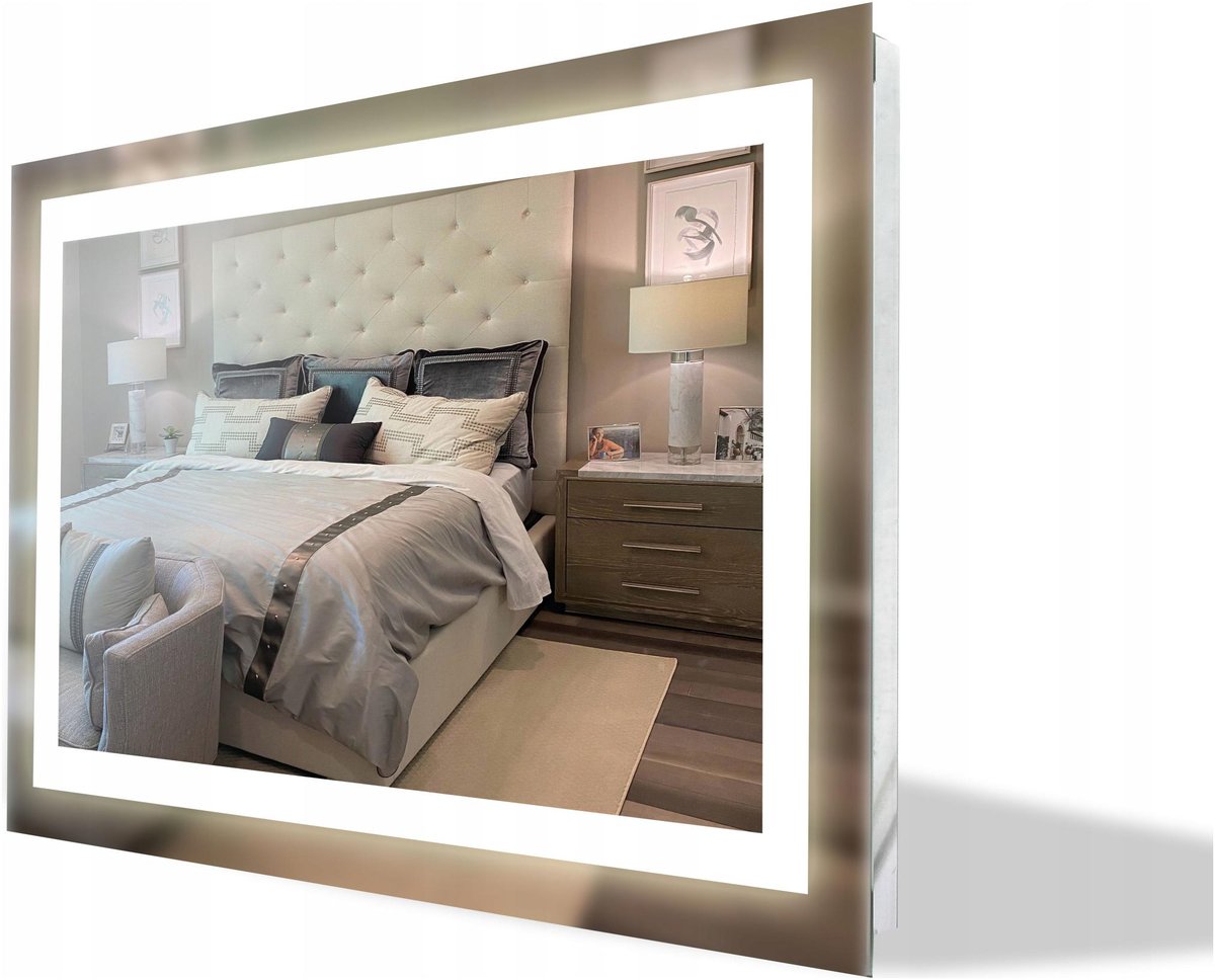 LUSTRO LED ŁAZIENKOWE PODŚWIETLANE 70x60
