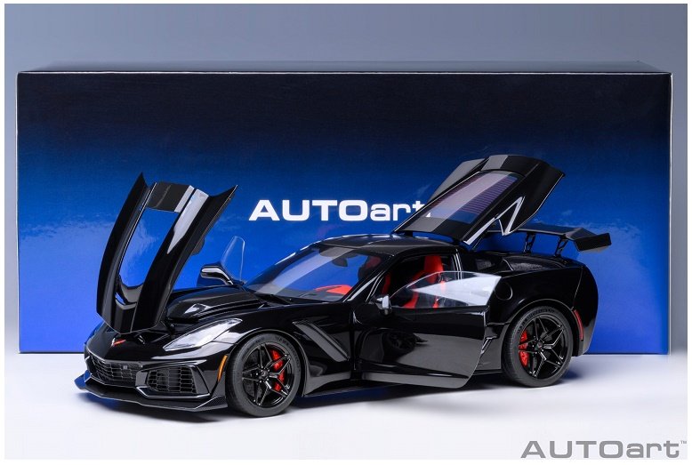 Autoart Chevrolet Corvette C7 Zr1 2019 Black 1:18 71276