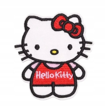 NASZYWKA HAFTOWANA, ŁATKA - PIĘKNY KOTEK, KOCIAK - HELLO KITTY