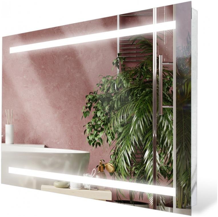 LUSTRO ŁAZIENKOWE LED 80x60 WŁĄCZNIK DOTYKOWY