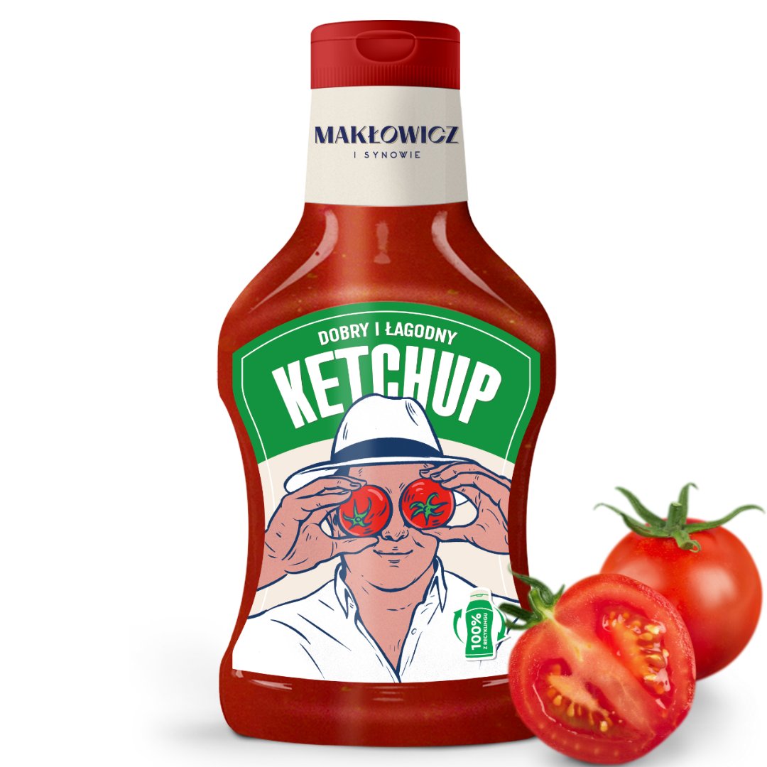Makłowicz i Synowie Ketchup Łagodny 490g