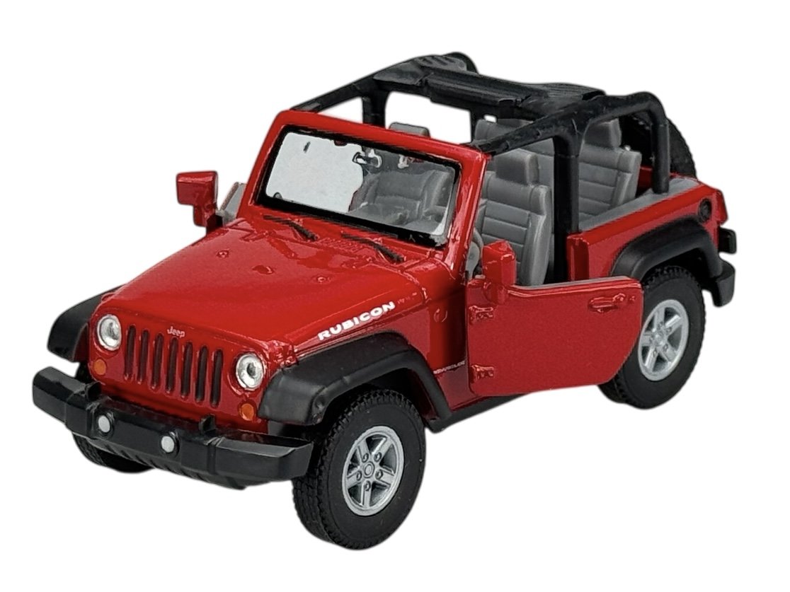 WELLY JEEP WRANGLER RUBICON JK BEZ DACHU CZERWONY 1:34 42371