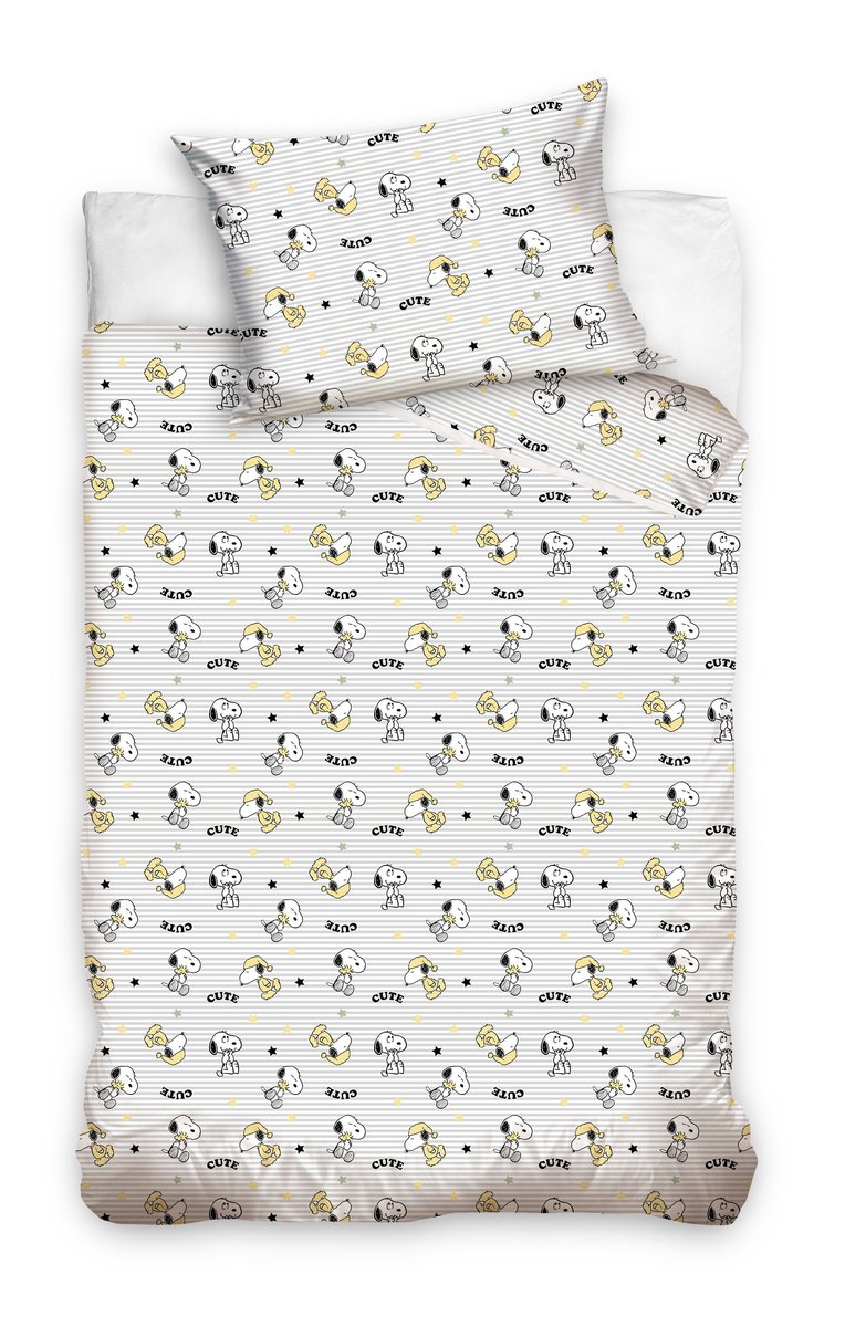 Komplet Pościeli Snoopy Peanuts SNO213021 100 x 135 cm