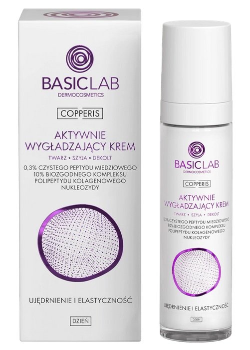 Basiclab, Aktywnie Wygładzający Krem 0,3% Czystego Peptydu, 50ml