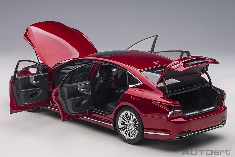 Autoart Lexus Ls 500H 2018 Morello Red Metallic 1:18 78869