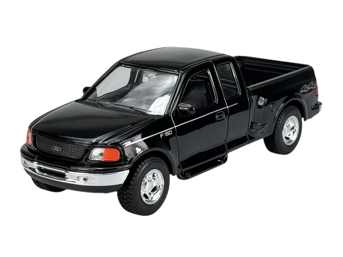 WELLY 1999 FORD F-150 FLARESIDE SUPERCAB PICK UP CZARNY 1:24 29396