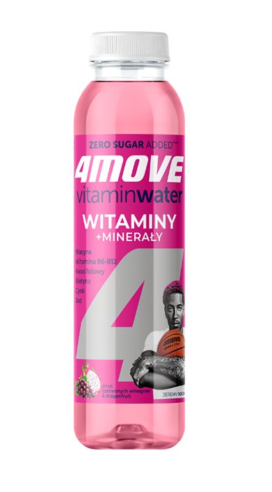 4Move Vitamin Water napój niegazowany o smaku smoczego owocu i winogrona 556ml