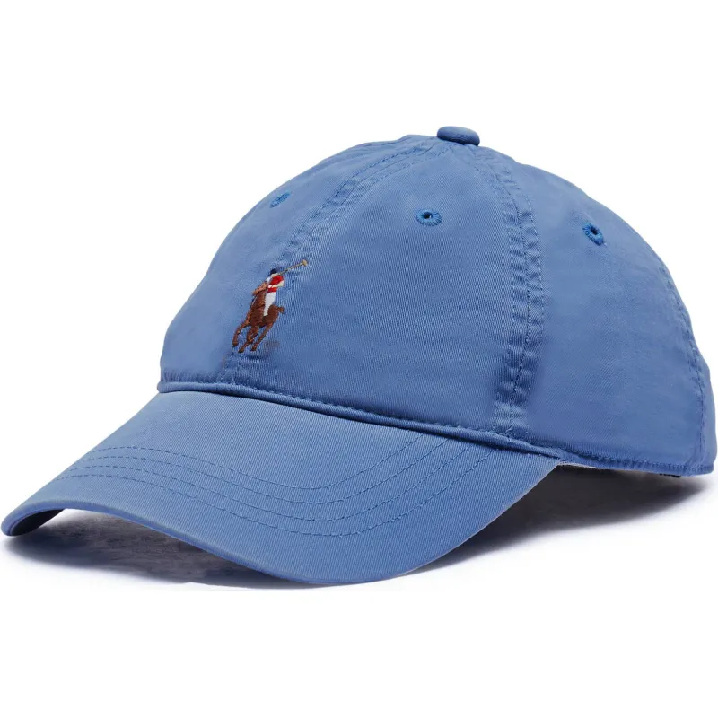 POLO RALPH LAUREN Bejsbolówka z dodatkiem skóry