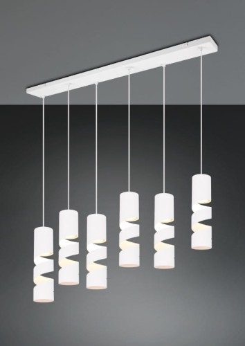 Stream lampa wisząca 6xGU10 biała 364000631