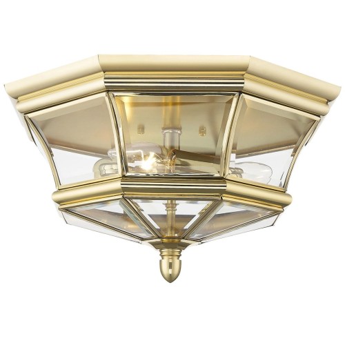 Whitley plafon elewacyjny 3xE14 złota C03002AU