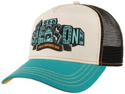 Czapka Trucker Live & Loud by Stetson, petrolowy, One Size