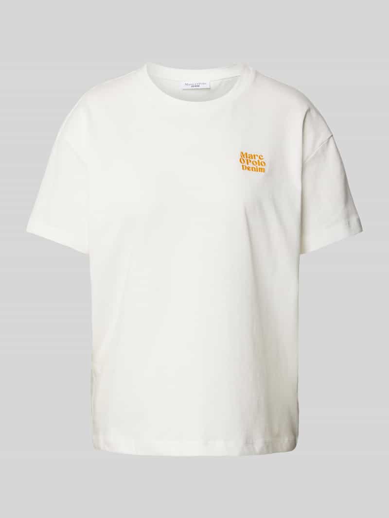 T-shirt z wyhaftowanym logo