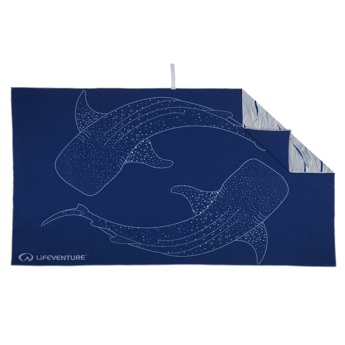 Szybkoschnący ręcznik SoftFibre Lifeventure 150x90 cm Whale Shark