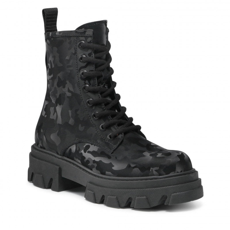 Botki Nessi 21147 Skóra Czarny Moro r.37