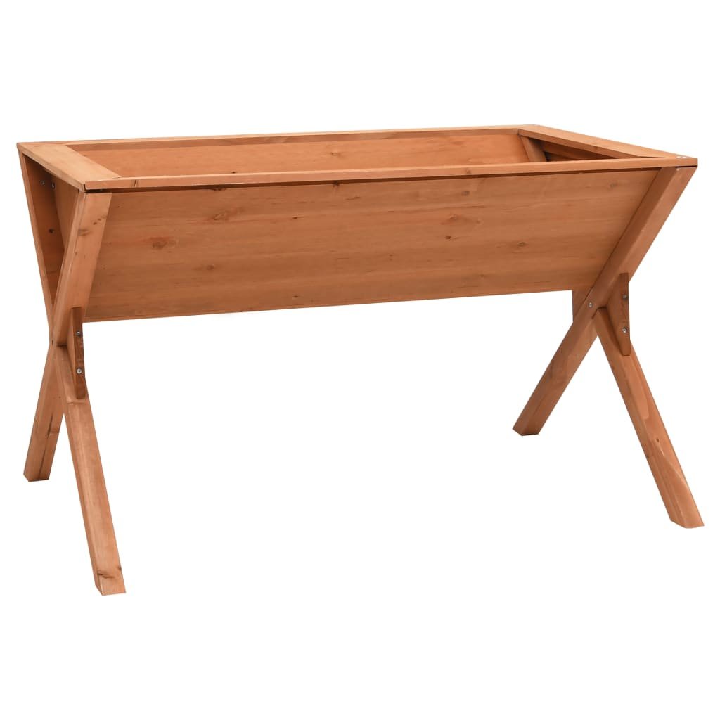 The Living Store Donica - 90x55x56 cm - drewno jodłowe - Regał Na Rośliny