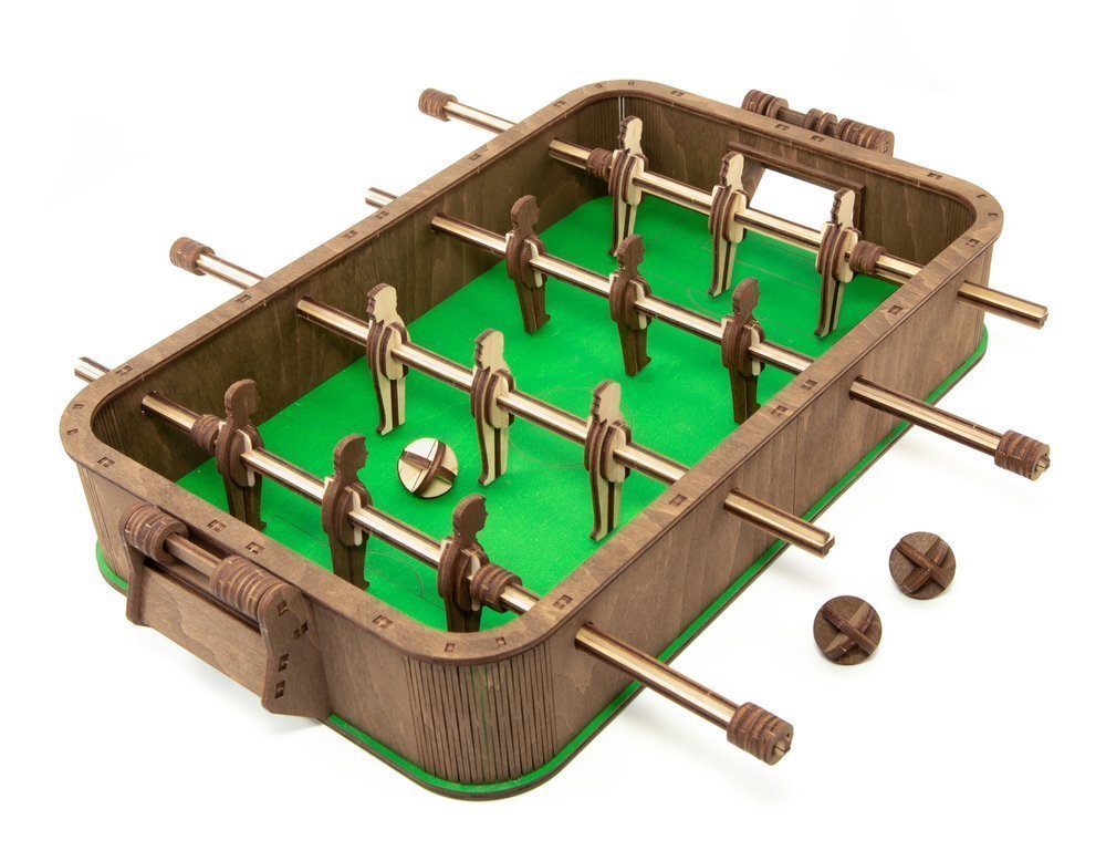 DREWNIANE PUZZLE 3D STÓŁ DO PIŁKARZYKÓW UKŁADANKA ZESTAW DO ZŁOŻENIA DIY
