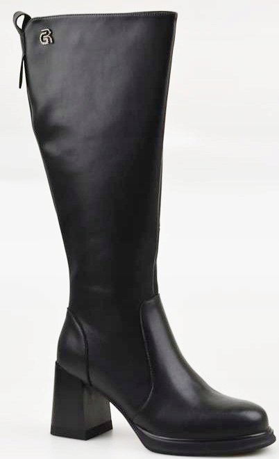 Kozaki czarne damskie CAMBELL 60315BK skóra naturalna eleganckie r.36
