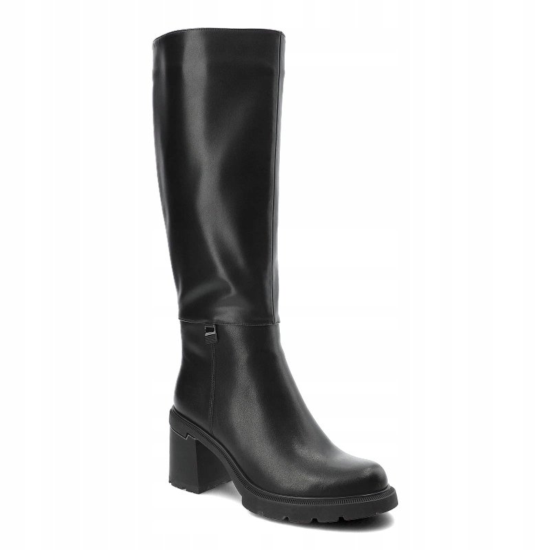 Kozaki czarne damskie CAMBELL 52308BK skóra naturalna eleganckie r.39