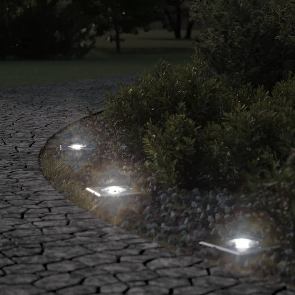 The Living Store Lampy najazdowe - kwadratowe - czarne - 10 -5x10 -5 cm - aluminium - Lampy Najazdowe